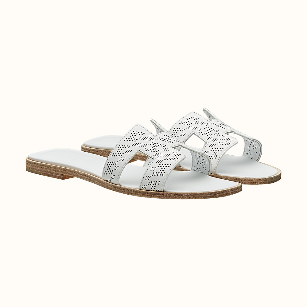 hermes oran sandals green